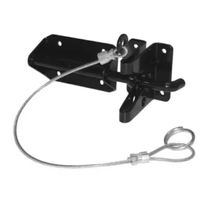 Heavy Duty Gravity Latch Black w_ Cable